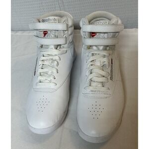 Reebok Classic Women's Freestyle Hi High Top White Size 9 Retro 80's Aerobics